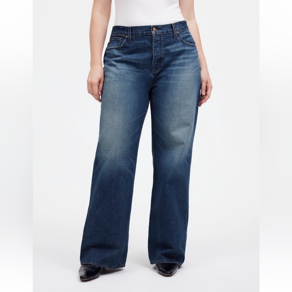 NWT Madewell Low Slung Baggy Women's size 16 Moffat Wash NS199 - Picture 1 of 16